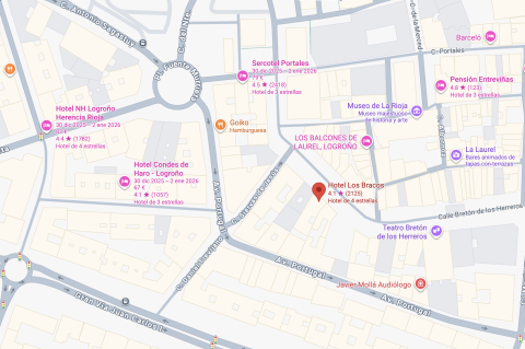 google map hotel Los Bracos